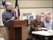 Don McElroy at a Tea Party meeting